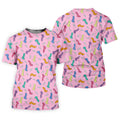 Funny Adult Novelty Pink Pattern Golf Shirt, Mens Polo Shirts, Golf Apparel For Men