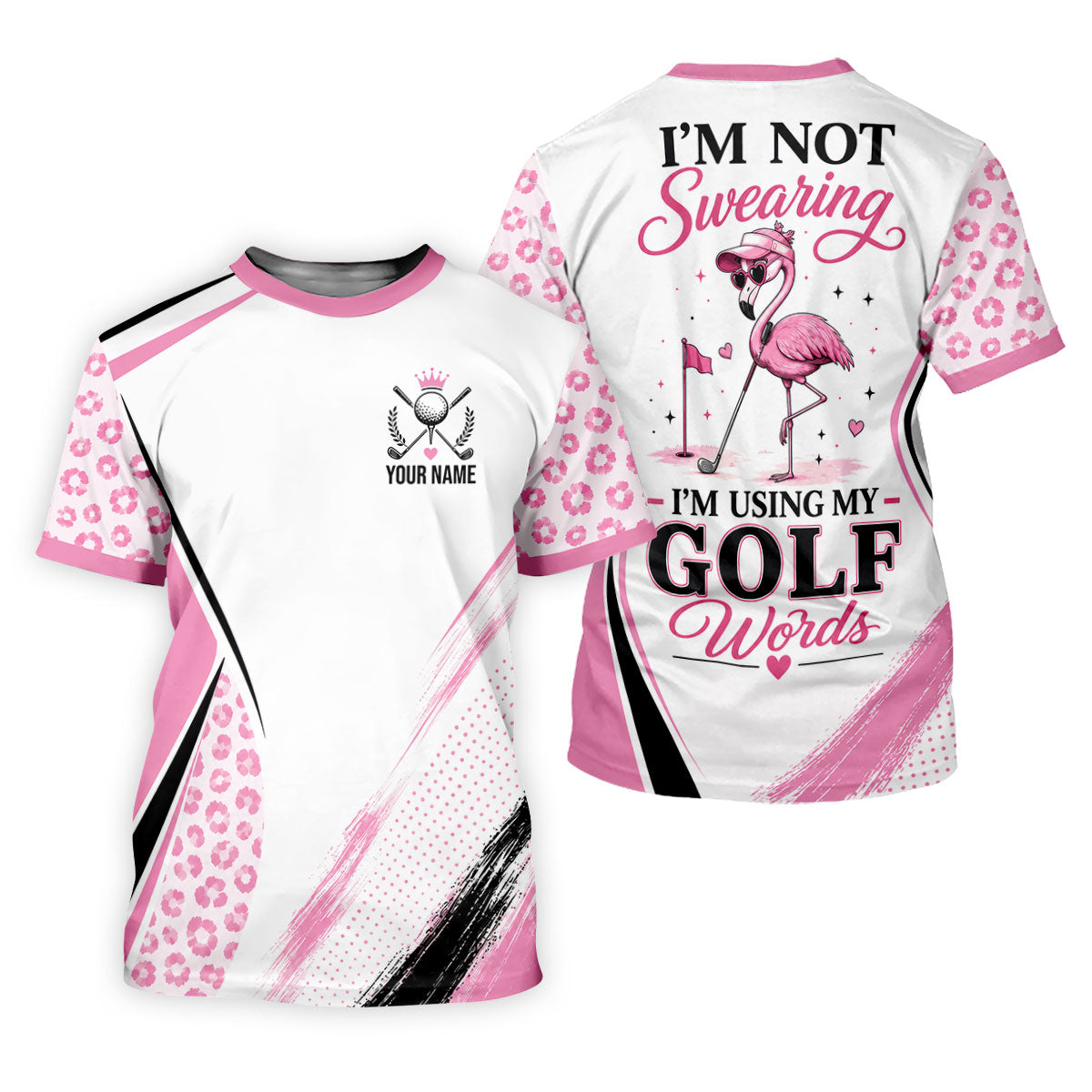 Custom I'm Not Swearing I'm Using My Golf Words Golf Shirt, Mens Golf Polo, Golf Shirts For Men