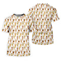 Adult Humor Ice Cream Golf Shirt, Funny Cone Pattern, Golf Shirt For Men