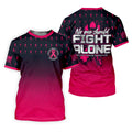 No One Should Fight Alone Breast Cancer Awareness Polo Shirt, Women's Golf Tops