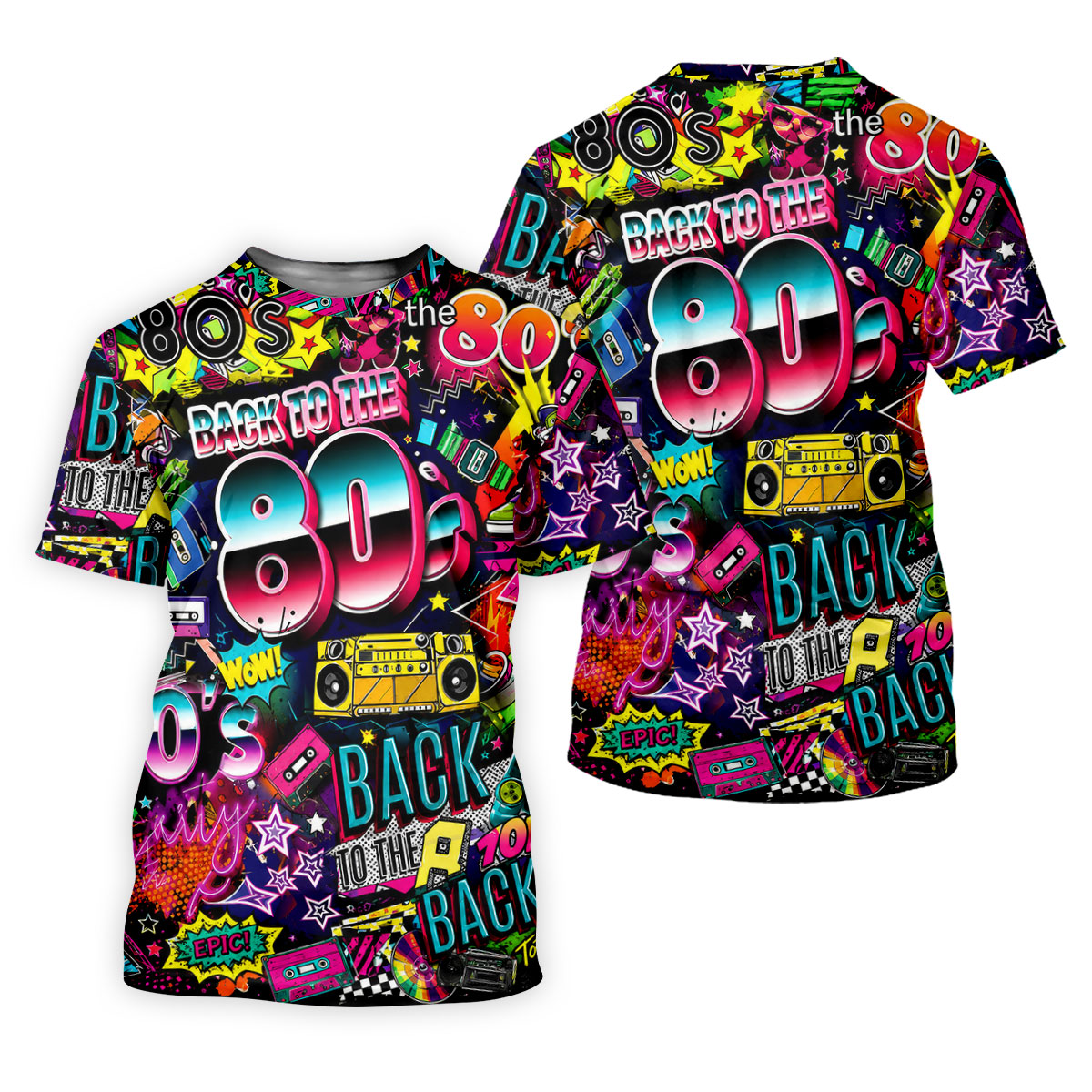 Back To The 80s Vintage Hawaiian Golf Shirt, Women's Golf Tops, Ladies Golf Shirts