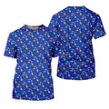 Memphis Pattern Hawaiian Golf Shirt, Retro Summer Women's Golf Tops, Ladies Golf Shirts