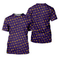 Purple Gravestone Bat Halloween Pattern Polo Shirt, Golf Polo For Women, Ladies Golf Top