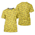 Cute Yellow Rubber Duck Pattern Golf Shirt, Hawaiian Golf Shirt, Golf Tops For Women, Printed Golf Shirt