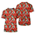 Casino Golf Pattern Red Hawaiian Golf Polo Shirt, Mens Golf Polo, Polo Shirts For Men