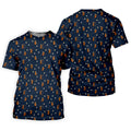 Cartoon Dachshund Golfer Pattern Golf Polo Shirt, Golf Tops For Women, Printed Golf Shirt