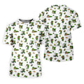 St Patrick's Day Leprechaun Golf And Beer Golf Pose Shamrock Golf Shirt, Golf Shirts For Men