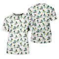 T-Rex Bunny Colorful Easter Egg Women Golf Top, Fun Women's Golf Shirts, Ladies Golf Shirts