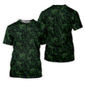 Dinosaurs In The Forest Deep Forest Green Hawaiian Golf Shirt, Women's Polo Shirt
