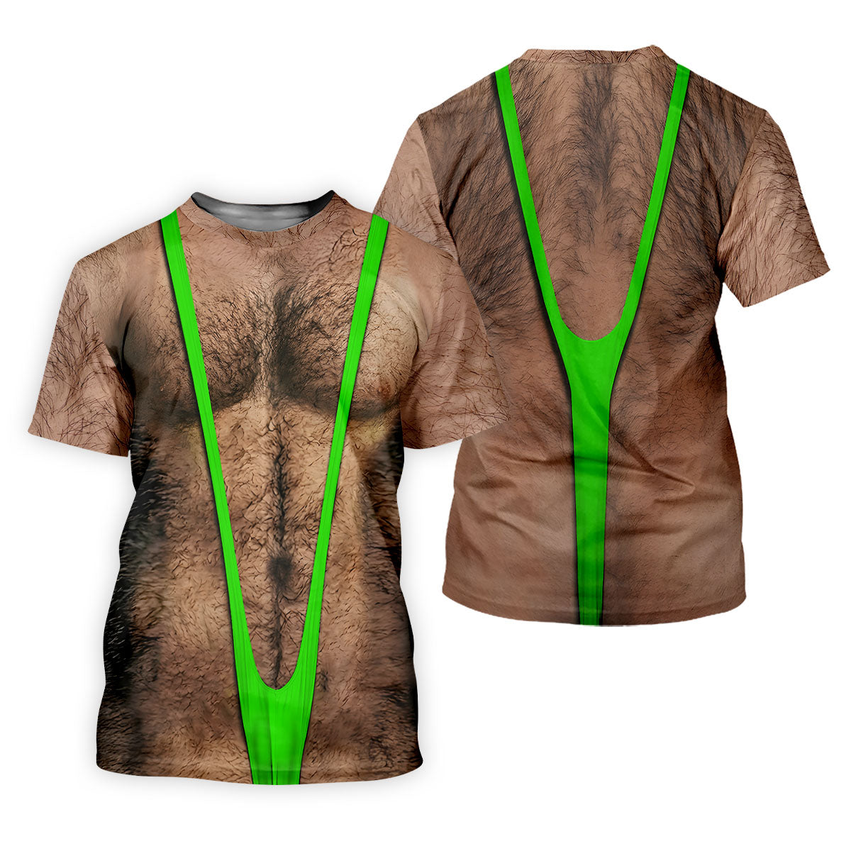 Funny Hairy Chest Green Suspender Golf Shirt, Funny Golf Shirt, Men's Golf Shirt, Polo Shirts For Men (Copy)