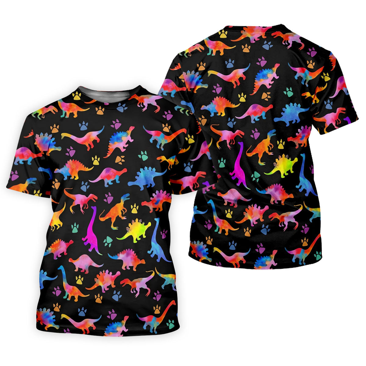 Dinosaur Lover Colorful Golf Shirt, Ladies Golf Shirts, Women's Golf Tops