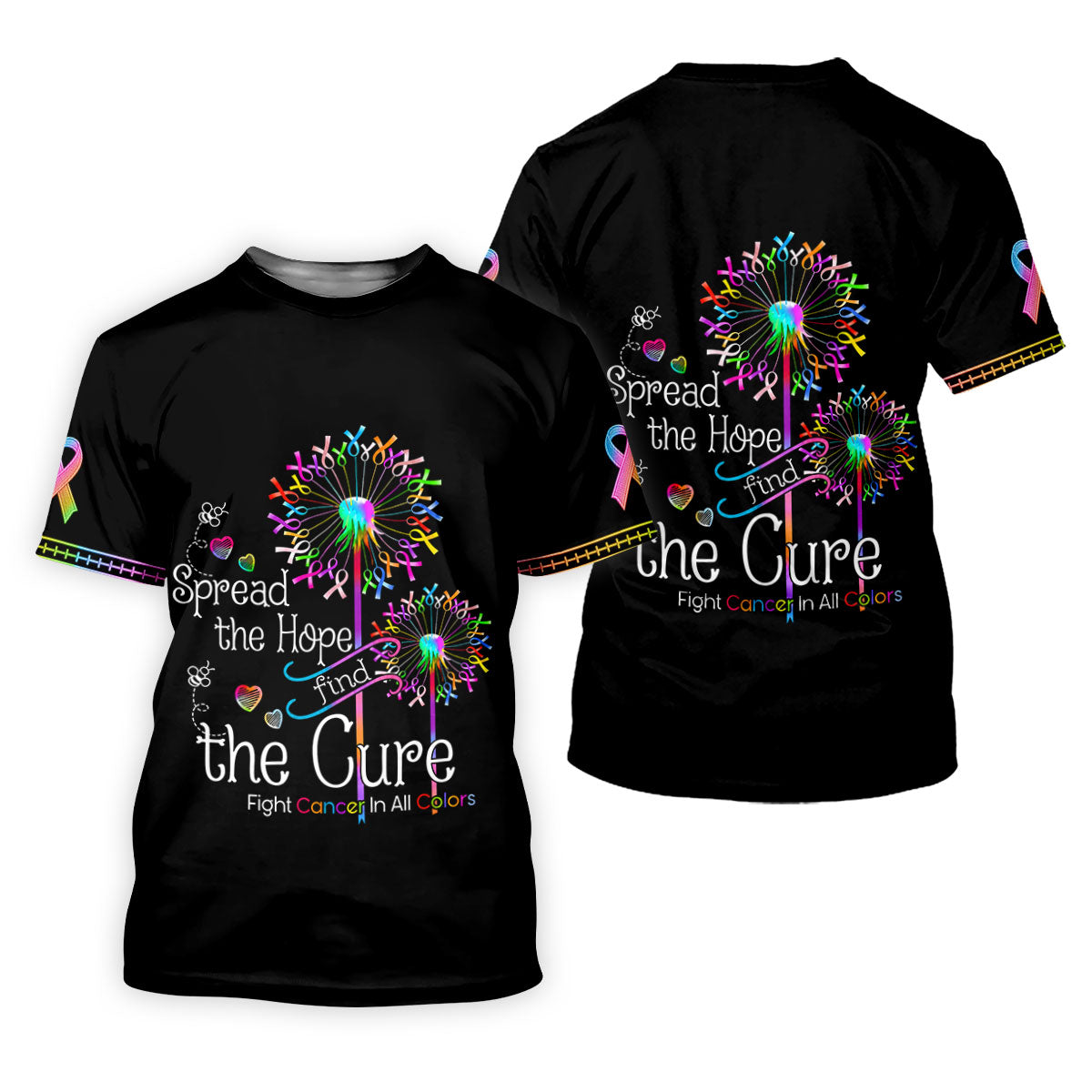 Spread The Hope Find The Cure Breast Cancer Awareness Golf Polo Shirt, Golf Shirts For Women