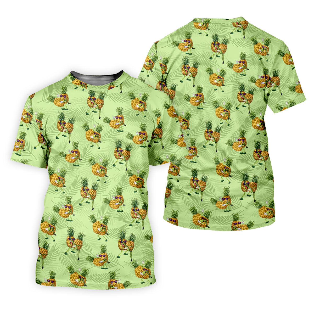 Pineapple Couple Naughty Position Fun Golf Shirts For Men, Valentines Golf Gift, Polo Shirts For Men