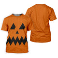 Halloween Jack O Lantern Golf Shirt, Women's Golf Polo, Ladies Golf Tops