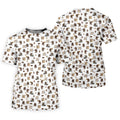 Let's Par Tee Bigfoot Golf Pattern Men's Golf Shirt, Golf Apparel For Men, Printed Golf Shirts