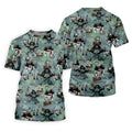 Pirate Captain Skulls, Kraken Tentacle Design Design Hawaiian Golf Polo, Golf Tops For Men, Golfing Apparel