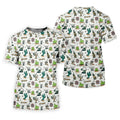 White Desert Golf Icons Pattern Golf Polo Shirt, Hawaiian Golf Shirt, Golf Polo Shirts For Men