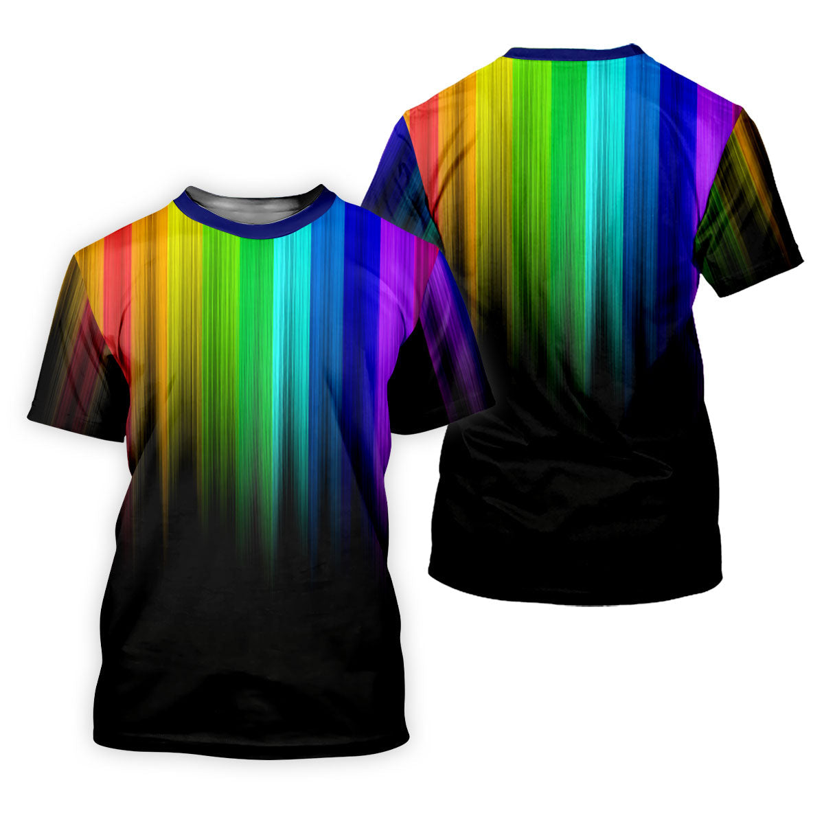 Rainbow Gradient LGBT Support Ladies Golf Tops, Gay Pride Month Celebrate Golf Shirt For Women
