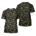 Rhodesian Tiger Stripe Camo Hawaiian Golf Shirt, Women's Golf Tops, Ladies Golf Shirts
