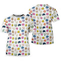Funny Colorful Butt Pattern Golf Polo Shirt, Golf Shirts For Men, Mens Golf Apparel