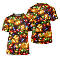 Sparkling Lights Christmas Golf Shirt, Mens Golf Shirts, Golf Apparel For Men