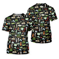 Born To Play Golf Let's Par Tee Black Golf Shirt, Fun Women's Golf Shirts, Ladies Golf Shirts, Golfing Apparel