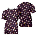 Cute Ghost Butt Halloween Pattern Golf Polo Shirt, Mens Golf Polo, Printed Golf Shirts