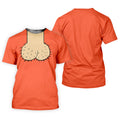 Orange Funny Dickhead Faux Chest Golf Shirt, Ladies Golf Shirts, Golf Polo For Women