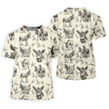 Vintage Donkey Sketch Pattern Hawaiian Golf Polo Shirt, Hawaiian Golf Shirt, Golf Shirts For Men
