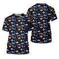Colorful Dinosaur Hawaiian Golf Shirt, Cute Golf Outfit, Men's Golf Shirt, Polo Shirts For Men