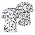 Funny Raccoon Golf Cart Pattern Polo Shirt, Ladies Golf Shirt, Women's Golf Apparel