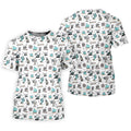 White Desert Golf Pattern Golf Polo Shirt, Golf Polo Shirts For Men, Hawaiian Golf Shirt
