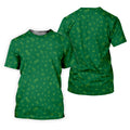 Golf And Beer Lucky Four Leaf Clover St Patrick's Day Green Women's Golf Tops, Golf Gift For Ladies