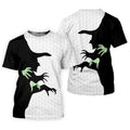 Halloween Wicked Witch Shadow Golf Shirt, Women's Golf Polo, Ladies Golf Tops