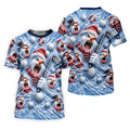 Christmas Screaming Snowman Polo Shirt, Christmas Golf Shirt For Women, Golf Apparel