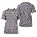 Dancing Figures Moon And Stars Pattern Polo Shirt, Mens Golf Shirts, Golf Apparel For Men