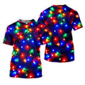 Colorful Christmas Lights Golf Polo Shirt, Christmas Golf Shirt, Golf Tops For Women