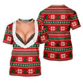 Funny Sexy Cleavage Christmas Golf Shirt, Golf Shirts For Men, Mens Golf Apparel