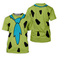 Green Stone Age Costume Hawaiian Golf Shirt, Mens Golf Polo, Golf Shirts For Men