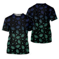 Celestial Moth Hawaiian Golf Shirt, Retro Golf Shirt, Halloween Golf Shirt, Polo Shirts For Men