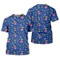 Surfing Alien Space Galaxy Hawaiian Golf Shirt, Golf Shirts For Women, Performance Golf Shirt