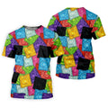 Funny Condom Wrapper Pattern Golf Polo Shirt, Women's Golf Apparel, Printed Golf Shirt