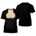 Black Funny Dickhead Faux Chest Golf Shirt, Women's Golf Tops, Ladies Golf Shirts