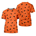 Watermelon Slice Polo Shirt, Orange Summer Design, Golf Shirts For Men