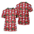Ho Ho Ho Santa Snowman Men's Golf Polo Shirts, Christmas Golf Shirt, Polo Shirts For Men