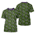 Beetle Stripe Snake Halloween Golf Polo Shirt for Men, Golf Polo Shirts For Men, Printed Golf Shirts