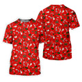 Funny Christmas Women's Golf Tops, Funny Dirty Red Golf Shirt, Christmas Golf Shirt, Golfing Apparel