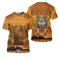 Golden Horizon Tribal Theme Women's Golf Tops, Native American Ancestry Ladies Golf Polos, Indigenous Peoples Month