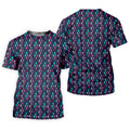 Funny Colorful Bigfoot Golfer Pattern Polo Shirt, Womens Golf Tops, Women’s Golf Apparel
