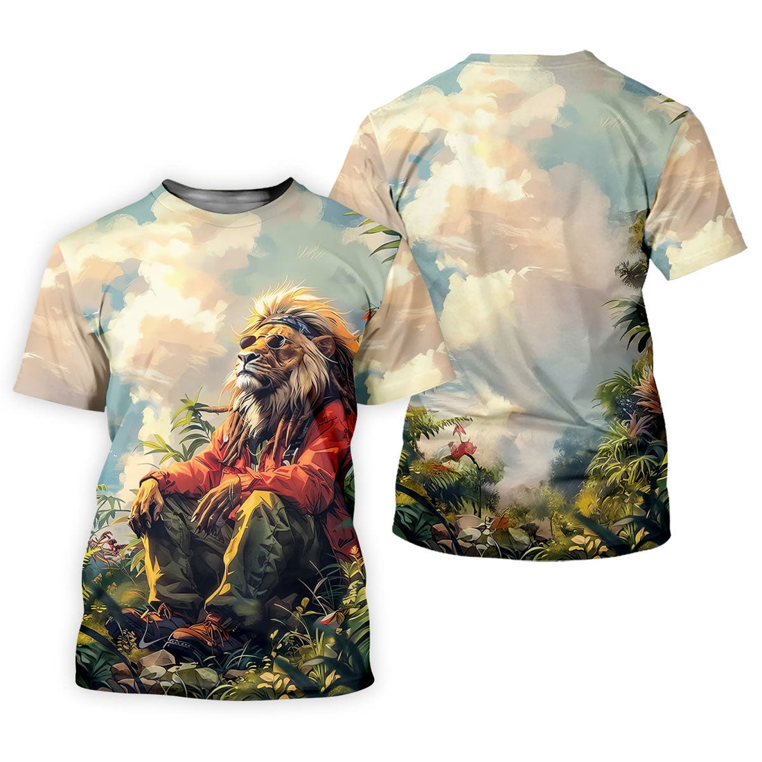 Lion Dreamscape Mist Hawaiian Golf Polo, Golf Tops For Women, Golfing Apparel